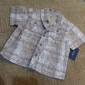 NWT Sonoma tropical button down 24mos